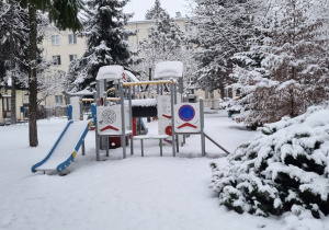 Ogród przedszkolny zimą