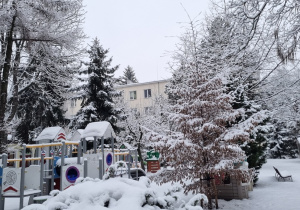 Ogród przedszkolny zimą